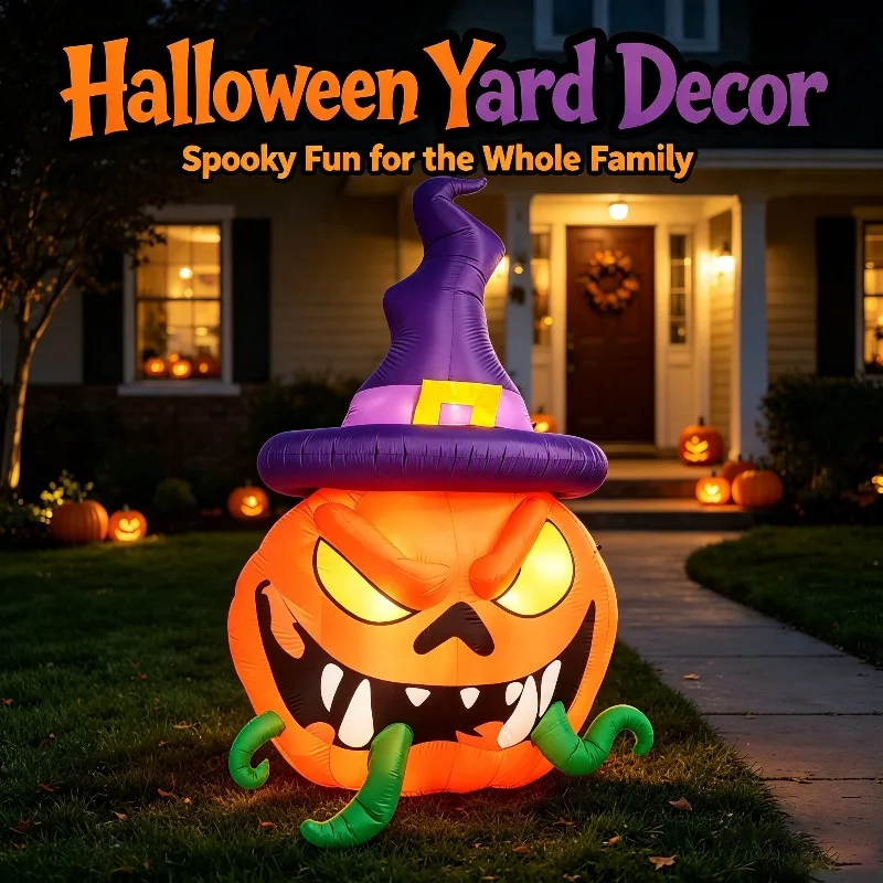 Halloween Inflatable Pumpkin, Scary Decoration