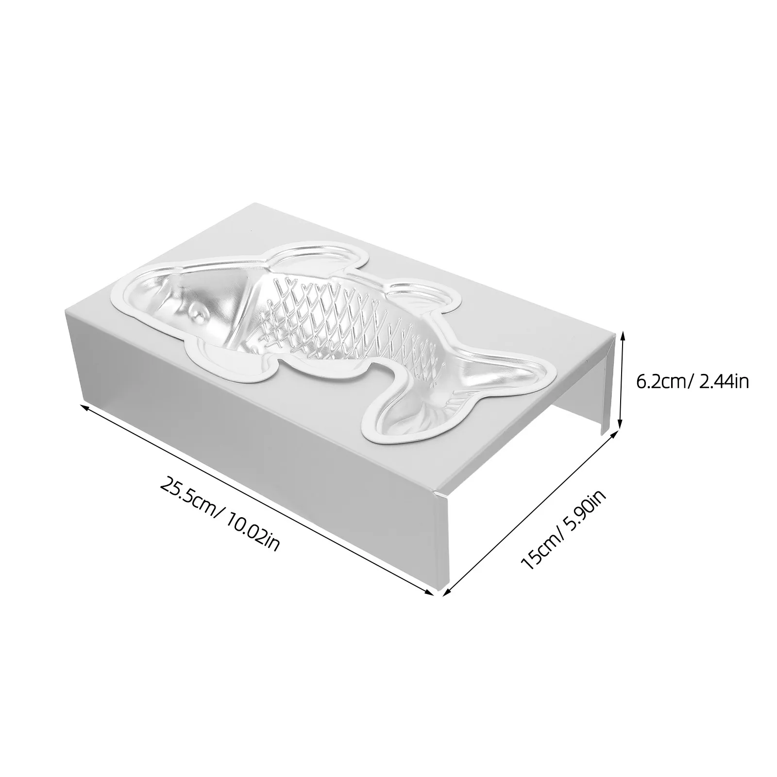 1Set Fish Shaped Nonstick Aluminum Mold Pan Creative 3D Carp Jelly Pudding Baking Mold Chocolate Mousse Cake Decorating Tool - view 6