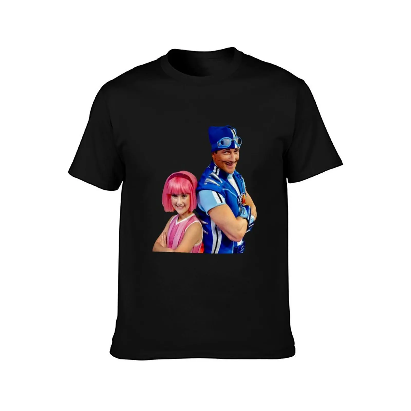 LazyTown: Stephanie & Sportacus Duo Design T-Shirt Plus Size Non-Shrink T-Shirt