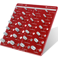 Thread Nut and Bolt Checker 28 Thread Identification Gauge Identification Gauge Imperial and Metric Thread Gauge Measuring Tool