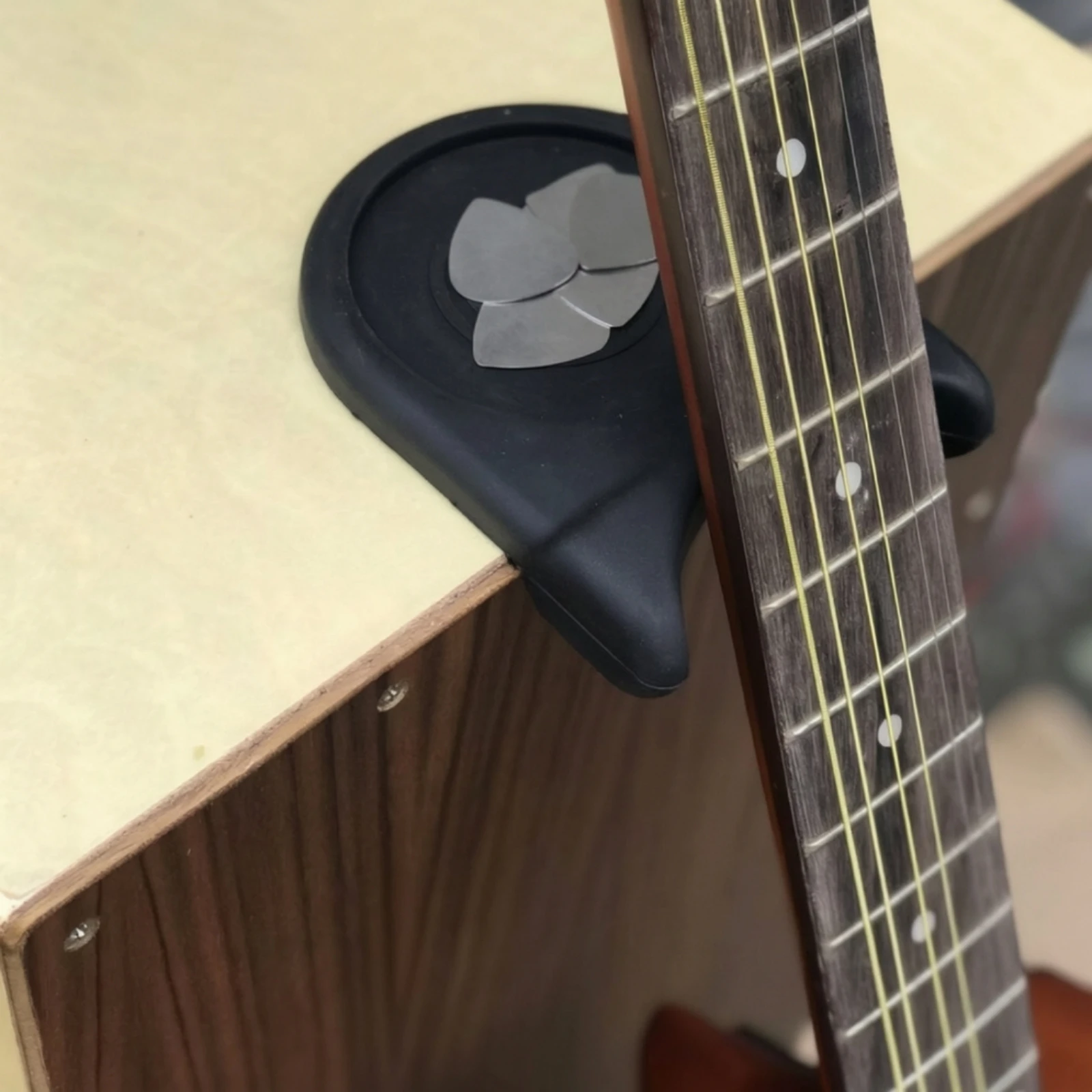 Guitar Neck Rest Adhesive Guitar Neck Holder Stand Non-Slip Portable for Guitarists, Workbench, Desk view 2