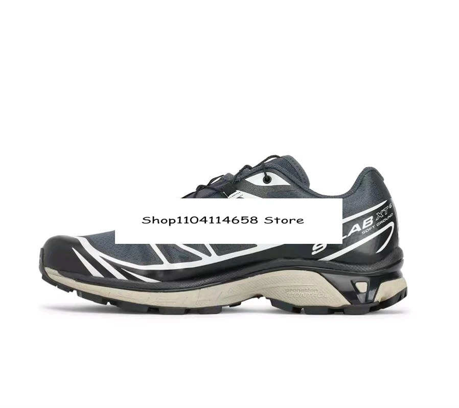 SALOMON XT-6 ADV For DSM Low cut trendy outdoor functional running shoes for men and women black