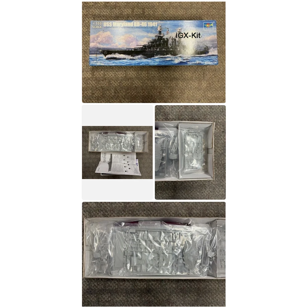 

Trumpeter 05769 1/700 Scale USS Maryland BB46 BB-46 1941 Battleship Handmade Ship Hobby Assembly Plastic Model Building Kit