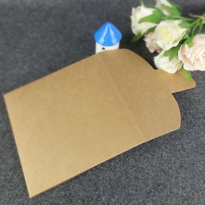 20pcs/lot Kraft Paper Envelopes, Used for DIY Postcard/Card/CD/Jewelry Storage, Wedding Invitations Gift Packaging Storage Bags