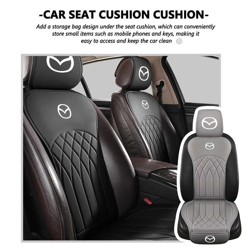 Coussin de voiture respirant quatre saisons, housse de siège avant, accessoires automobiles pour Mazda 3 CX3 CX4 CX5 CX7 CX8 CX9 CX30 RX7 Atenza Axela
