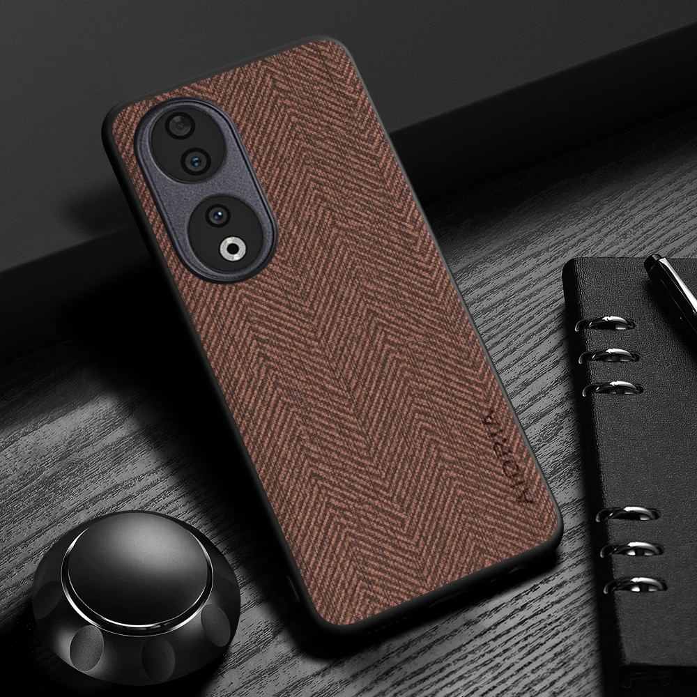 Case for Huawei Honor 90 Lite Smart 50 Design Simple, Lightweight, Durable Leather wood grain cover for Honor 70 view 2