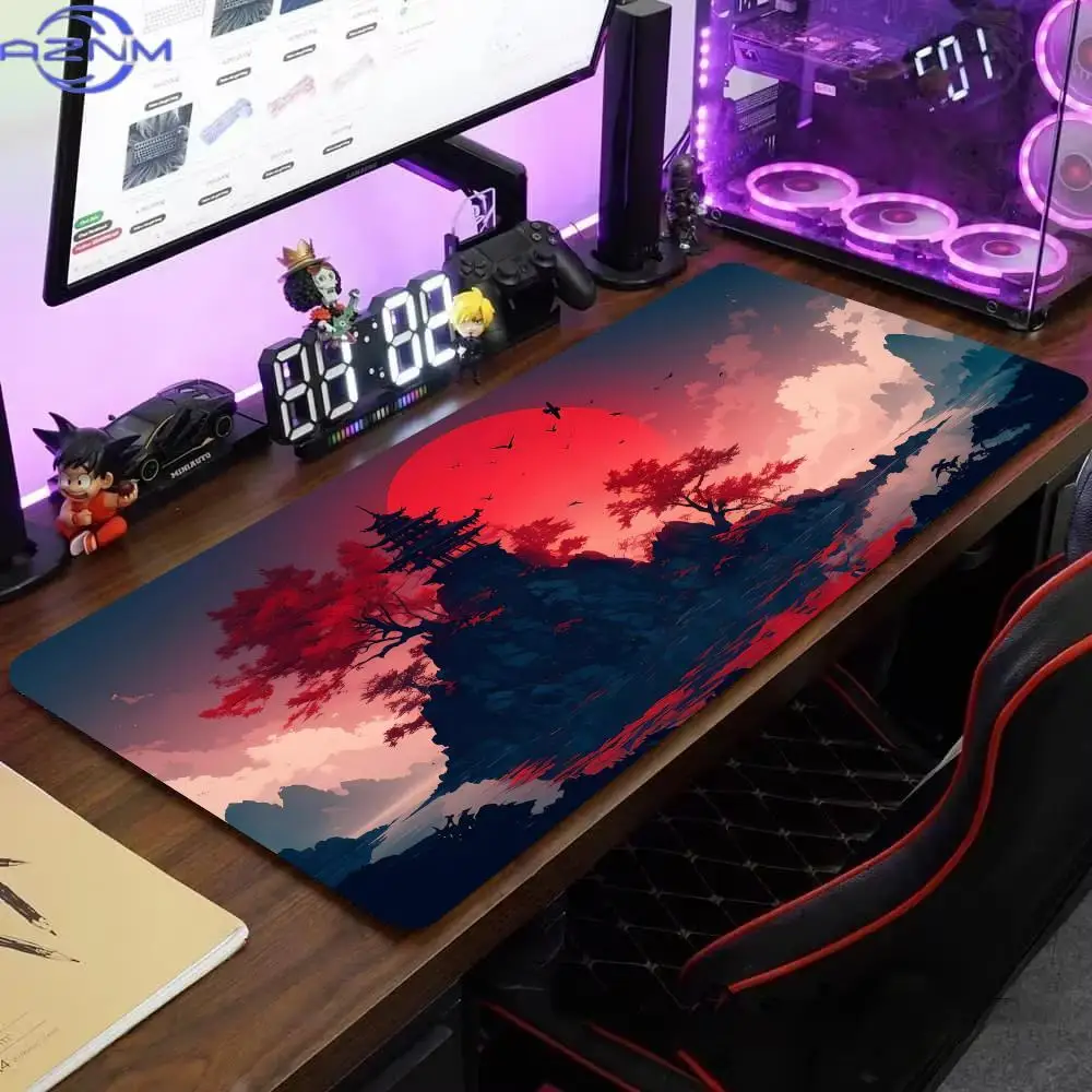 Sunset Scenery Rubber Mouse Pad Gaming Speed Keyboard Mat PC Gamer Office Desk Mat - Non-Slip Mousepad with Vibrant Colors