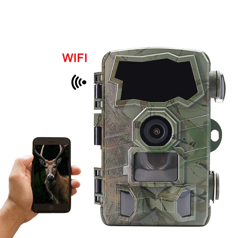 WIFI Infrared Camera Hunting Camera Solar Panel H888 Wildlife Night Vision Surveillance Trap Game Waterproof Cam