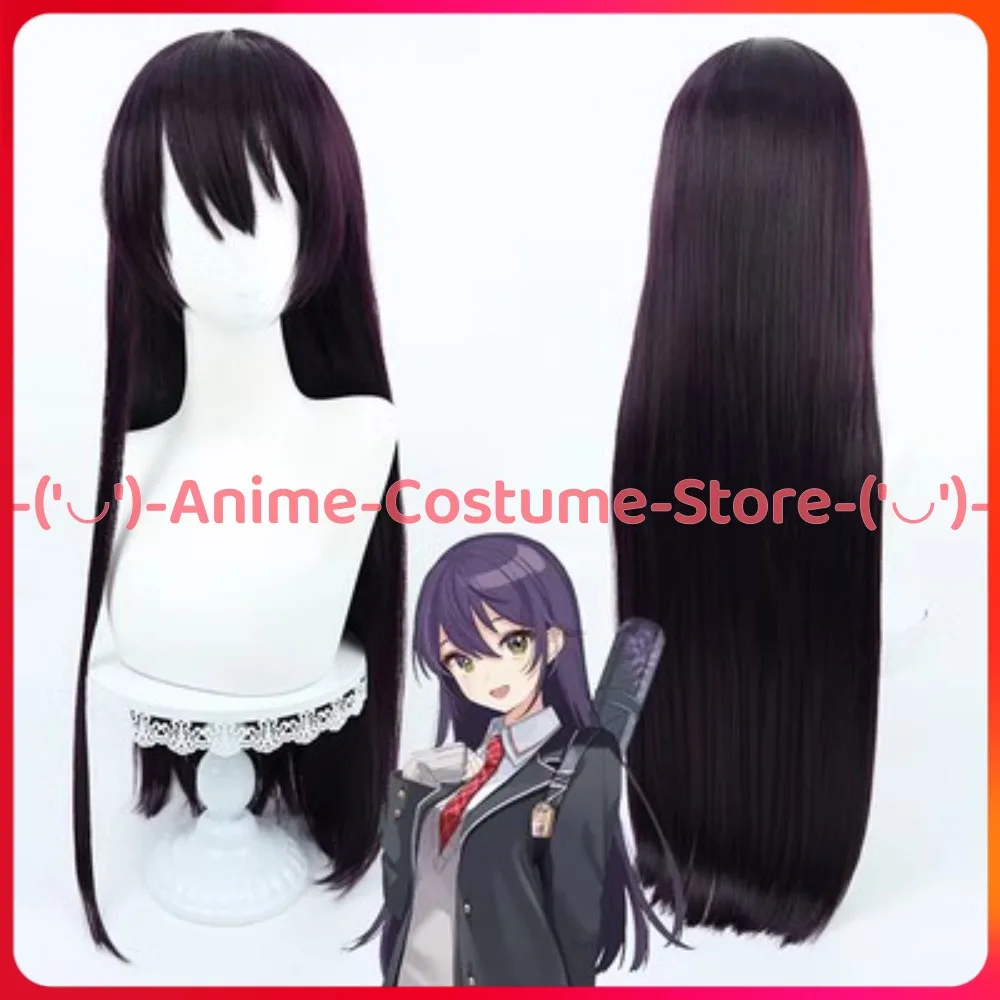 NIJISANJI VTuber Matsurizaka Douga 코스프레 가발 애니메이션 게임 캐릭터 할로윈 카니발 파티 가발 내열성 합성 머리카락