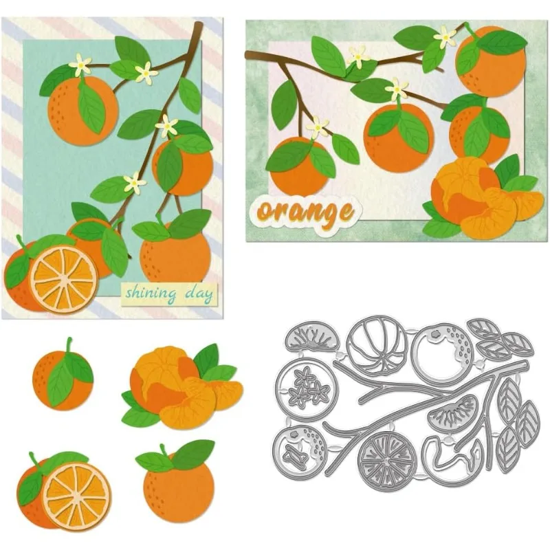 1 pc Orange Fruit Cutting Dies for Cards Fruit Metal Embossi