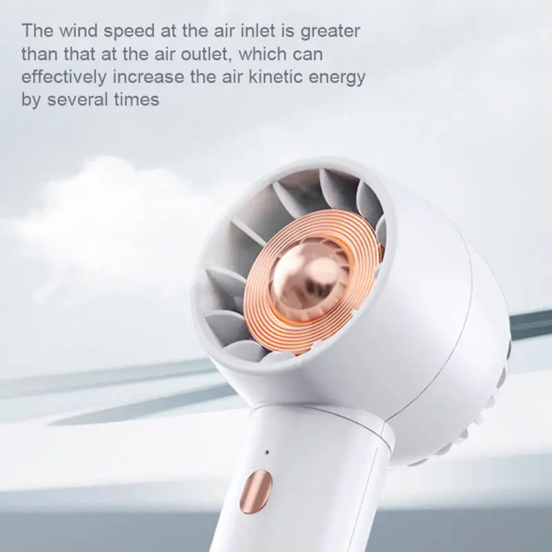 Маленький карманный вентилятор 110 г, большая емкость аккумулятора, бесшумный, бесшумный дизайн, аэродинамическая трехскоростная регулировка ветра, бытовая техника 5 В
