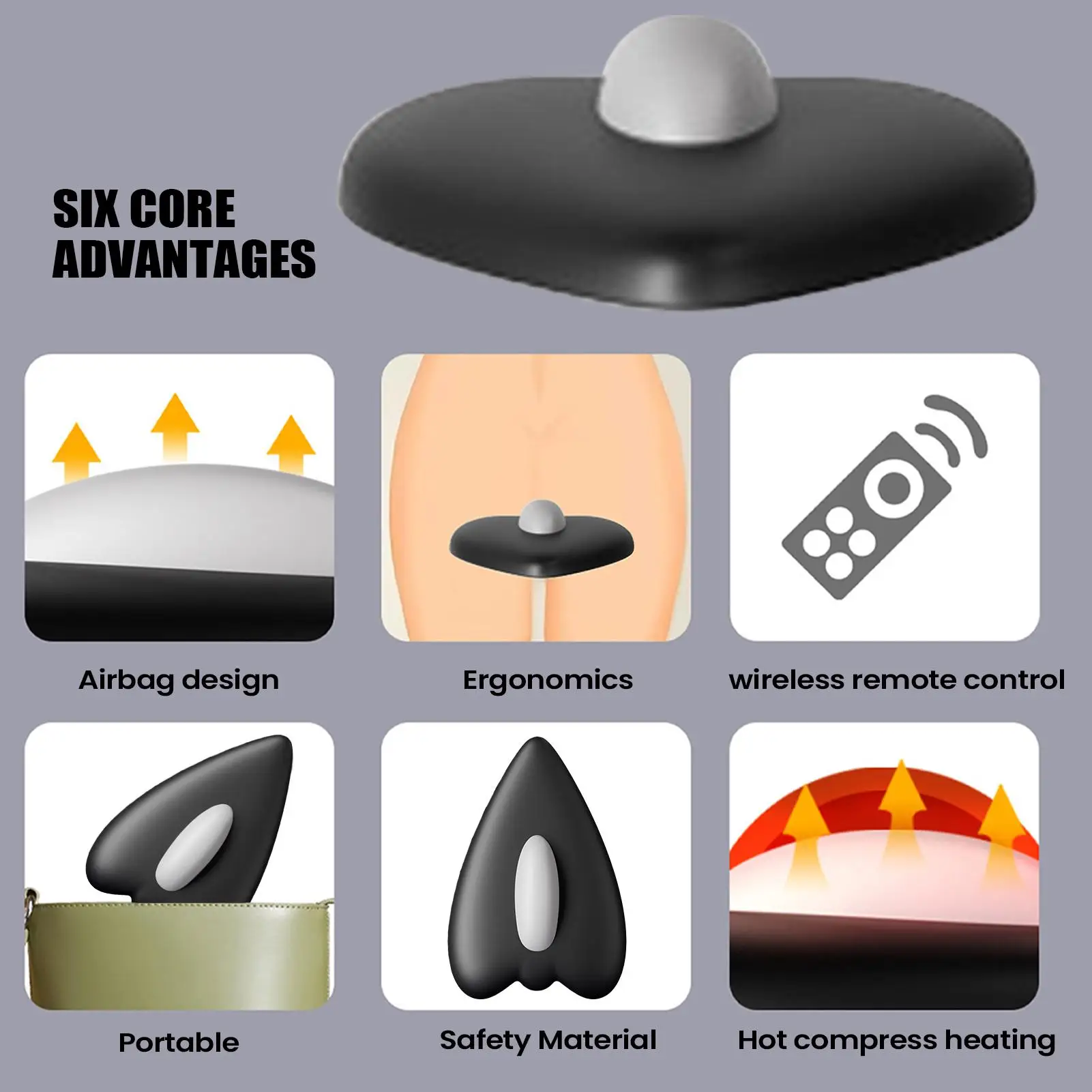 

Тренажер для мышц тазового дна с дистанционным управлением, электрический, с подогревом, умный тренажер для укрепления мышц тазового дна, для домашнего фитнеса, послеродовой восстановления