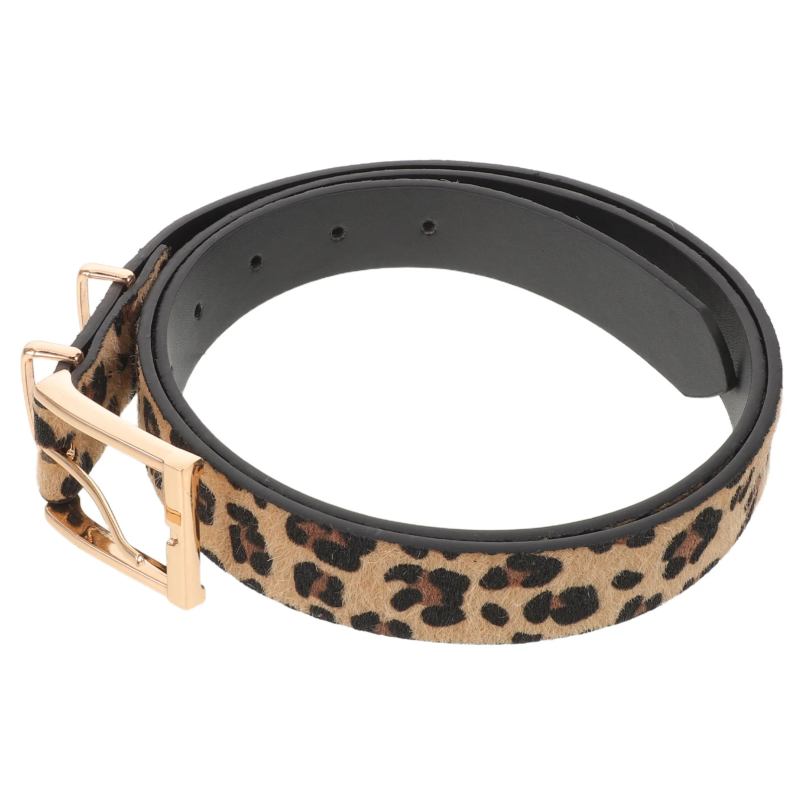 

Leopard Belt for Women Wide Leopard Print Belt Vintage Style Golden Buckle Casual Party Waistband Pants Belts Waist Belts