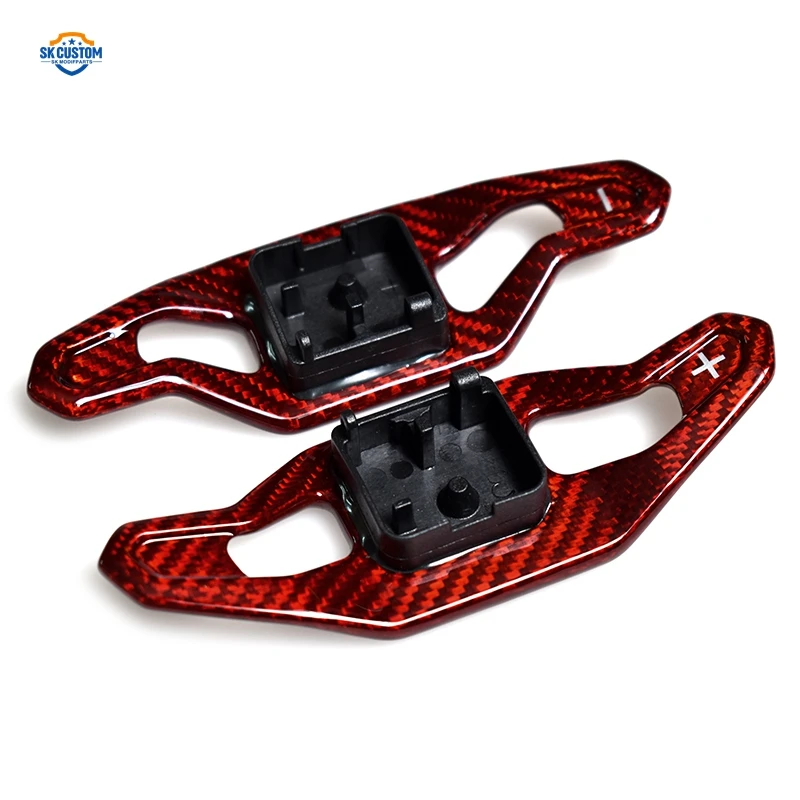 Carbon Fiber Steering Wheel Paddle Shift for Audi A3 Q3 S5 A4 S4 B8 Q5 S6 A5 S5 Q7 SQ5 Q6 S6 C7 TT TTS RS3 A7 S7 A5 RS6 A8 S8 S3 - view 5