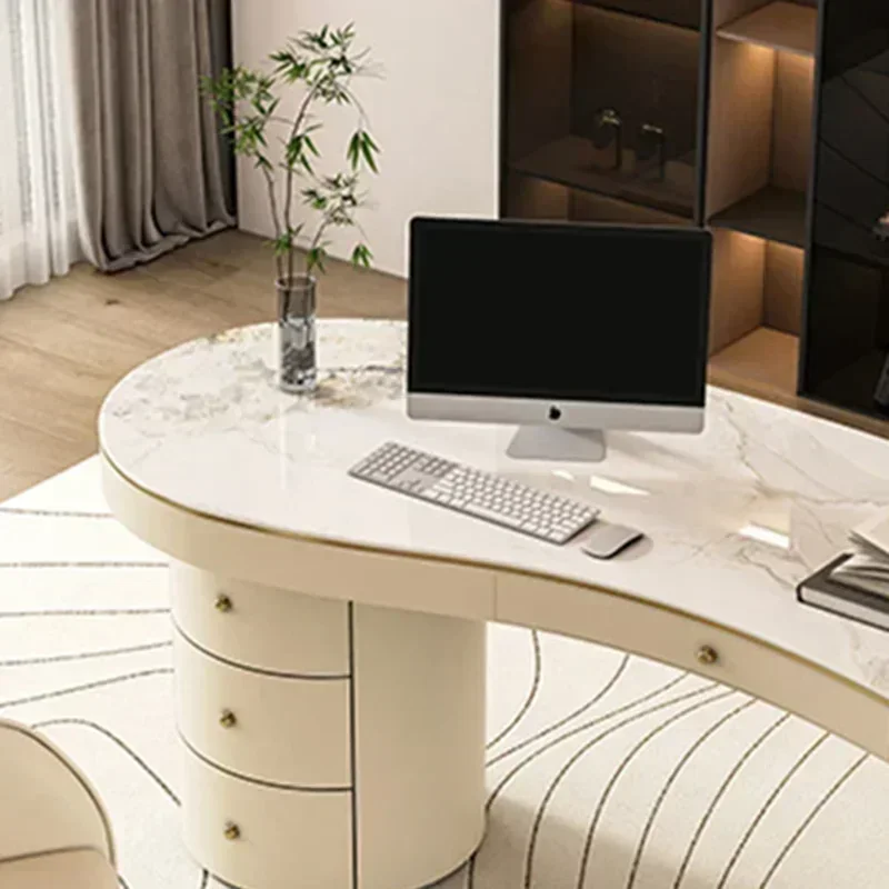 

Винтажный компьютерный стол для геймеров, белый, для спальни, туалетного столика, кабинета, офиса, современная мебель для двора