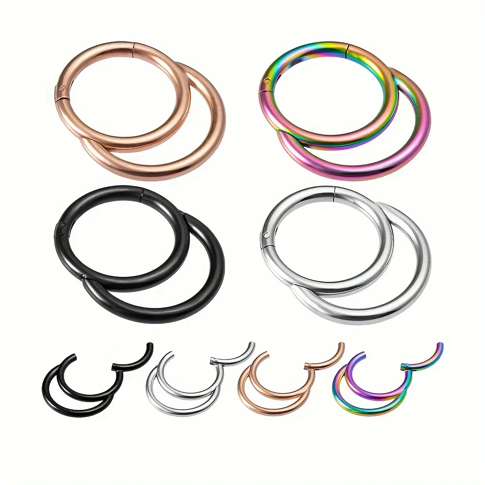 Hinged Nose Ring Hoop for Piercing Jewelry