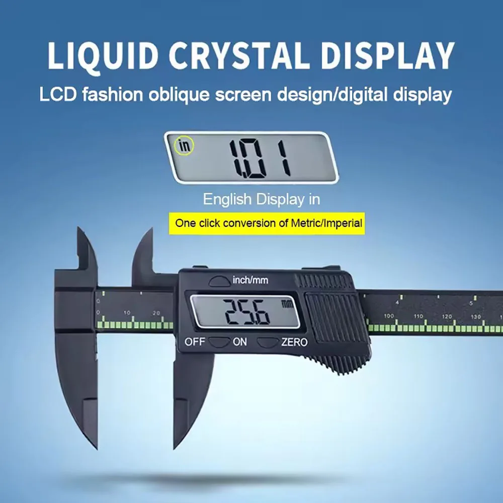 معاير رقمي إلكتروني 150 مم، معاير رنيه مع كرة من ألياف الكربون، ميكرومتر، أداة قياس، مسطرة رقمية