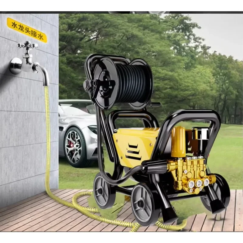 Over 8MPa Mobile Electric Pressure Washer with 2000W Output for Farm Construction Vehicles Condenser Cleaning