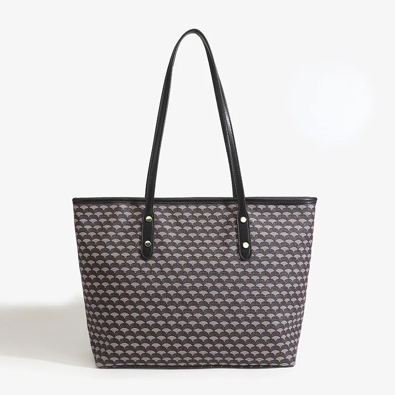 

Advanced texture women's bag, large capacity new summer versatile simple shoulder bag, class commuting tote bag