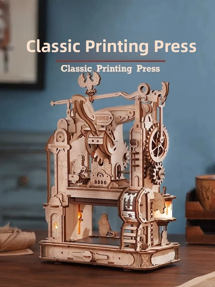 

Деревянная модель-головоломка ROKA, сборная игрушка Hine, электронный подарок на день рождения, традиционная китайская архитектура Sle