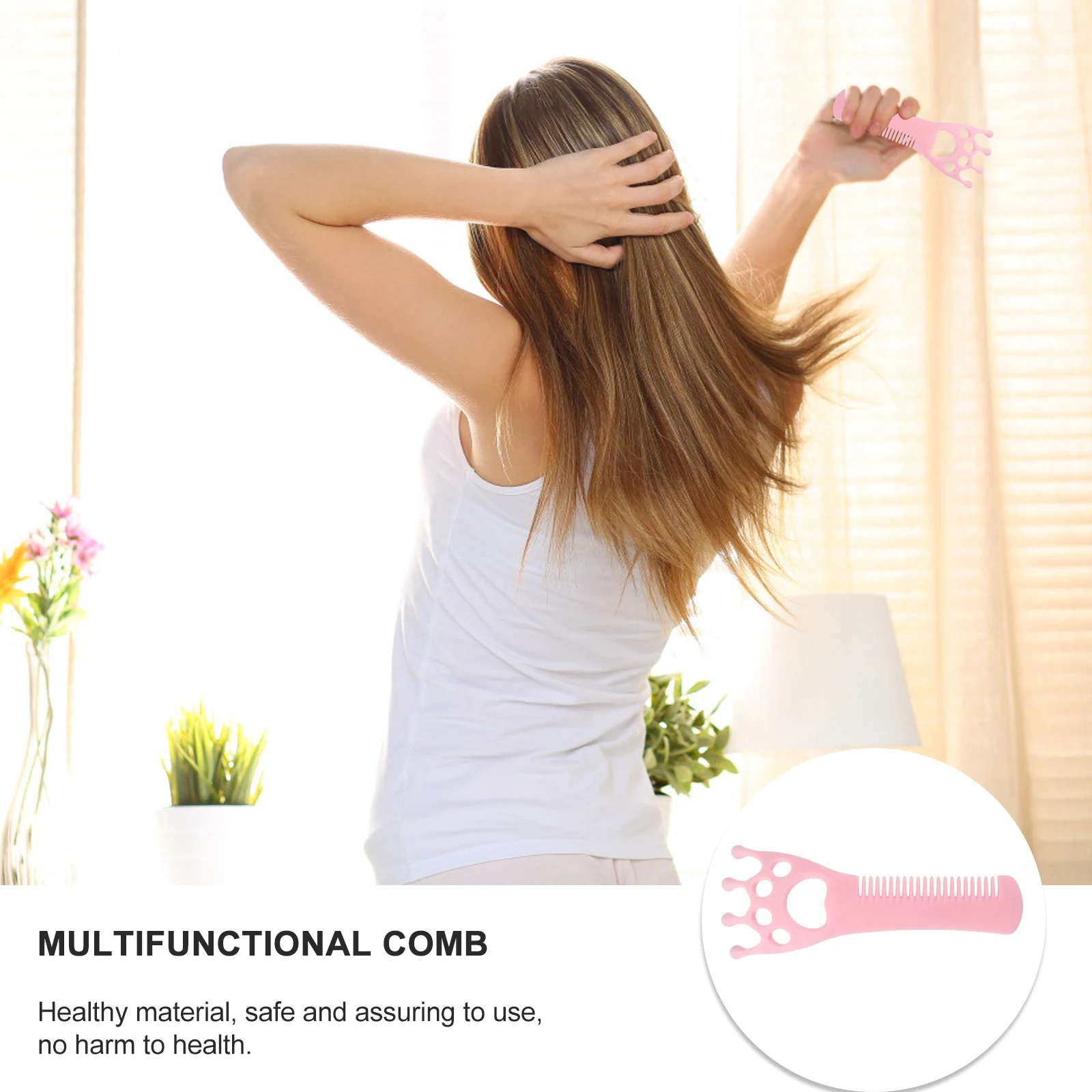 

1 шт., массажная расческа, практичная полипропиленовая углеродистая сталь, массажер для головы, расческа, парикмахерский инструмент, портативная расслабляющая щетка для кожи головы