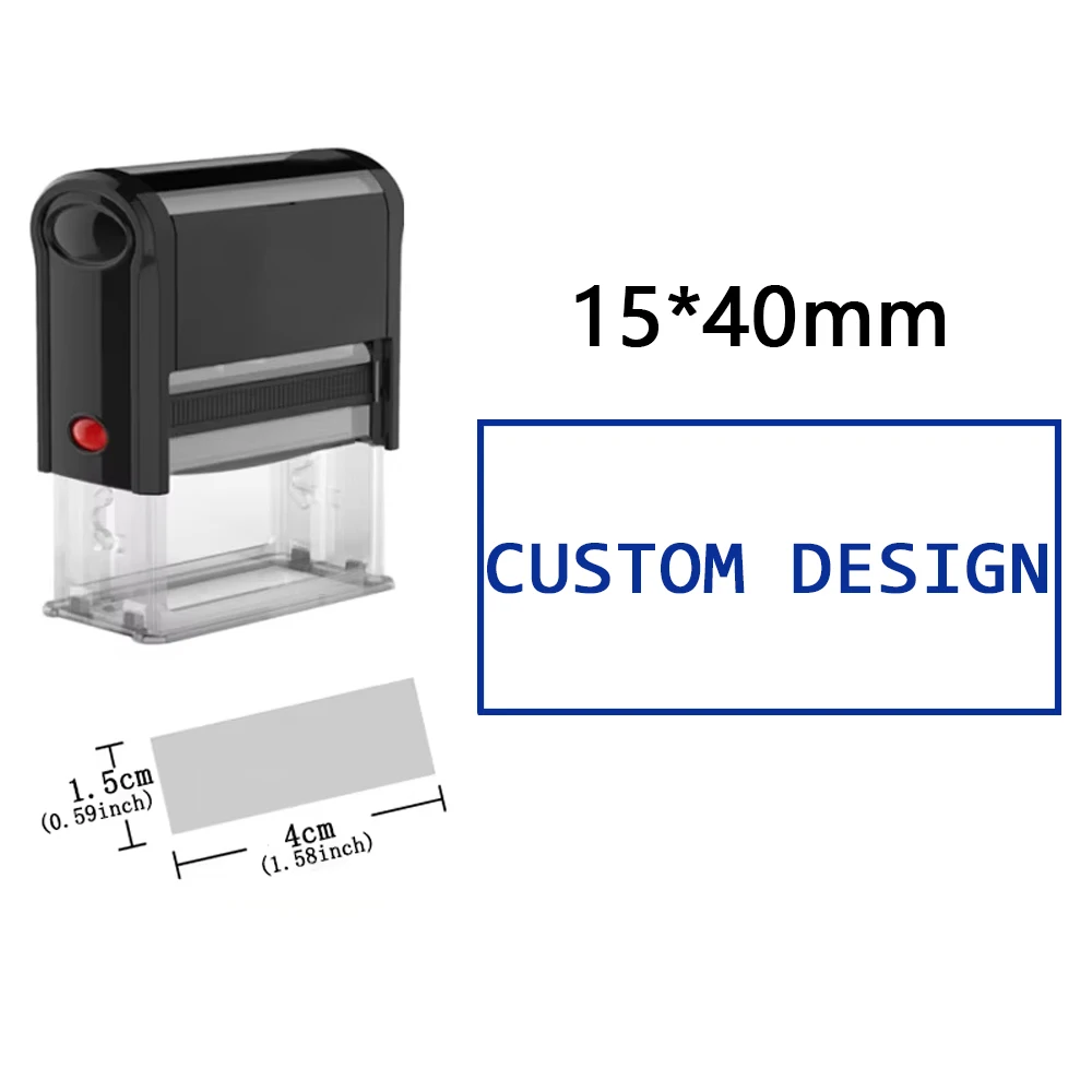 Aangepaste zelfinktende stempel DIY rubberen stempelset Aangepast LOGO Gepersonaliseerde zelfinktende bedrijfsadres naam nummer briefdruk