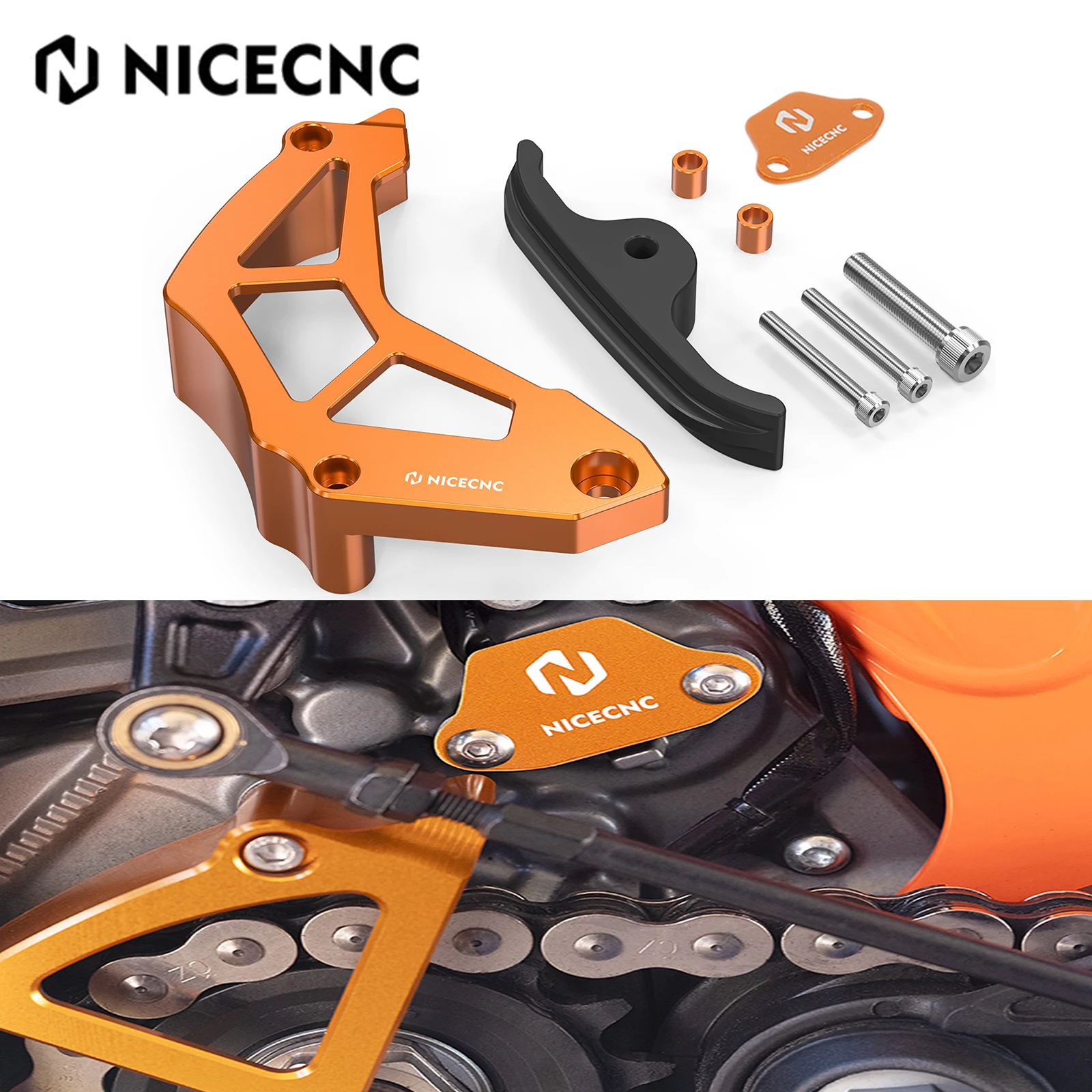 Cubierta protectora de cadena, cubierta protectora de piñón delantero, cubierta de Sensor para KTM 790 890 Adventure S R 21-2023 790 890 Duke