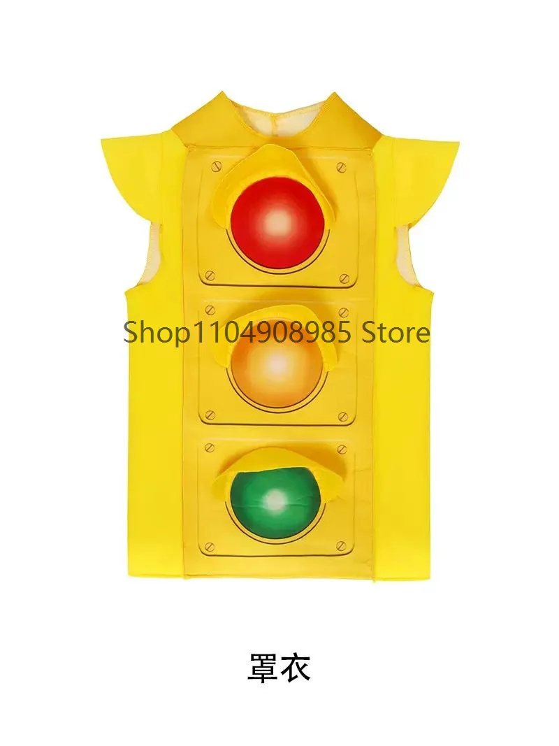 

W Halloween Kids Traffic Light Cosplay Costume Theme Stage Show Outfit Carnival Festival Performance Dress Up New Traffic Lights