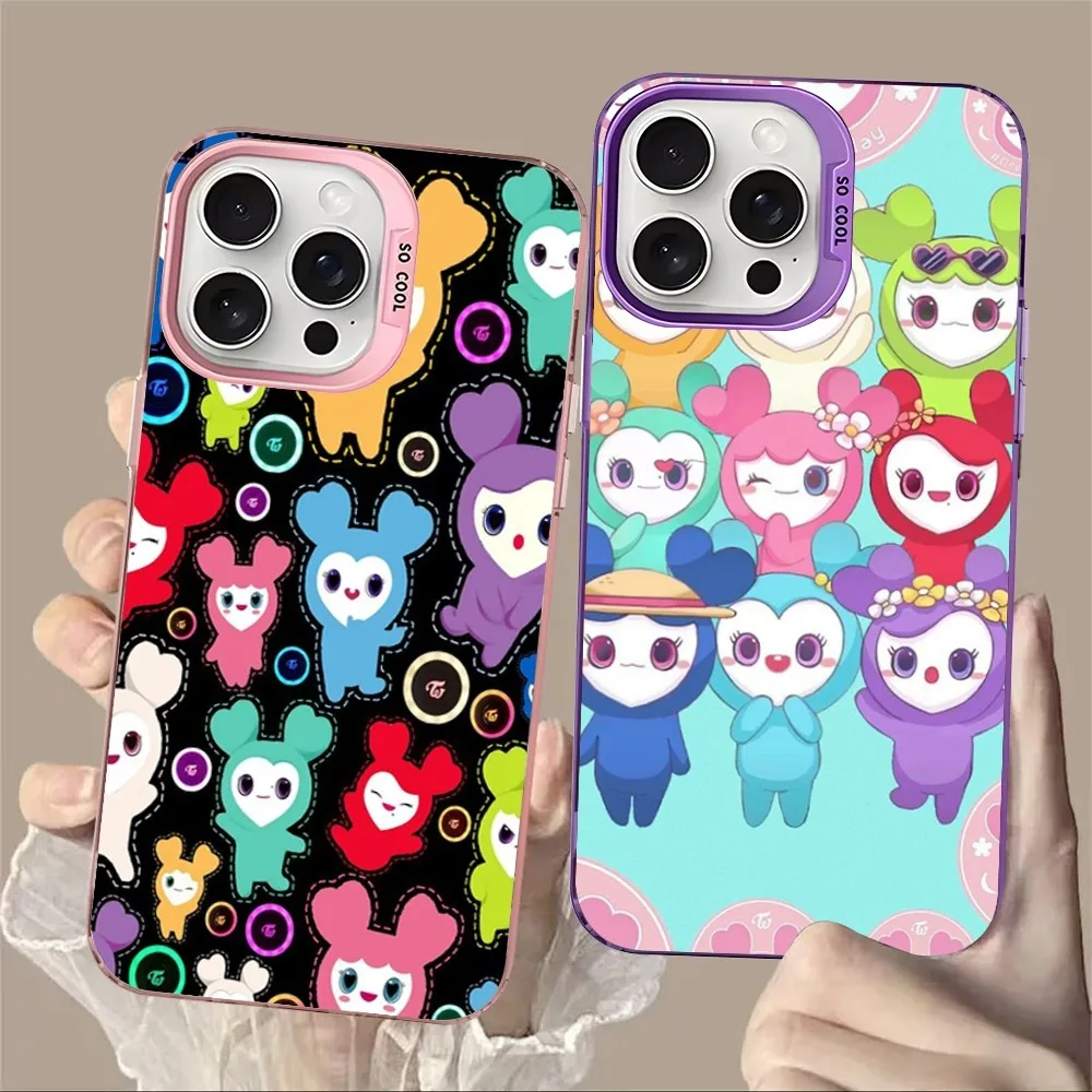 KPOP Girl T-TWICE Phone Case For IPhone 16 15 14 13 12 11 Pro Max X XR XSMAX 8 7 Plus Matte Shockproof Back Cover