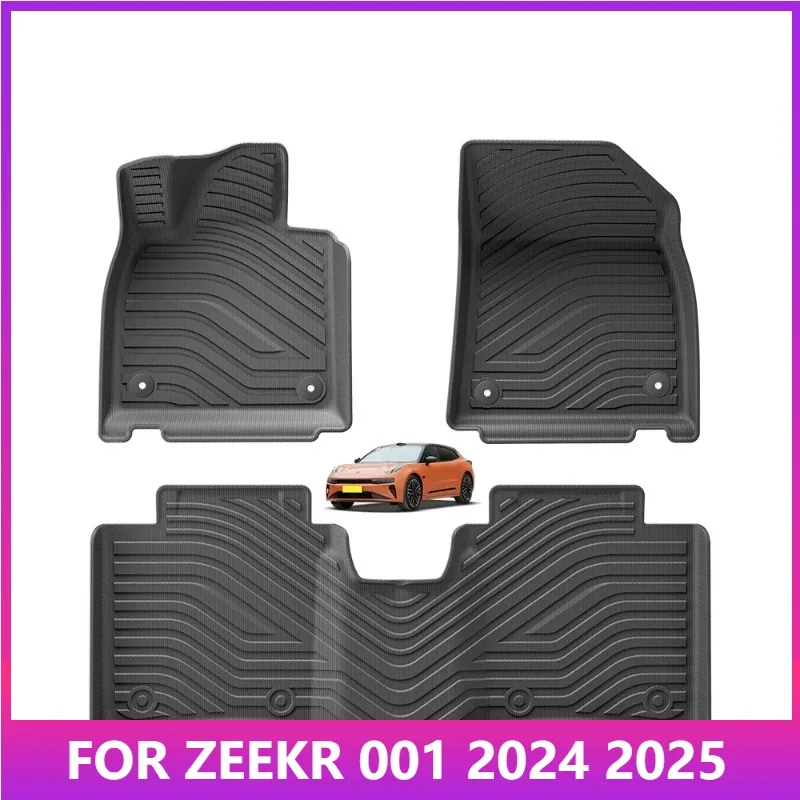 

Floor Mats For ZEEKR 001 2024 2025 TPE 3D Car Mats Cargo Liner Trunk Pad Foot Mats All Weather Waterproof Accessories Black