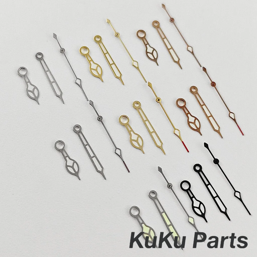 Cathedral NH35 Silver Gold Black Rose Gold Hands Fit NH34 NH35 NH36 NH38 NH70 NH72 Movement Watches Pointers Green Luminous