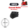 16 curved rails