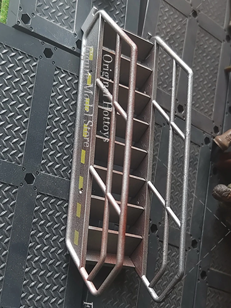 Miniaturowa plastikowa drabinka w skali 1/18, akcesorium do scenek wojskowych, około 14 cm, pasuje do figurek akcji o wysokości 3,75 cala, model lalki.