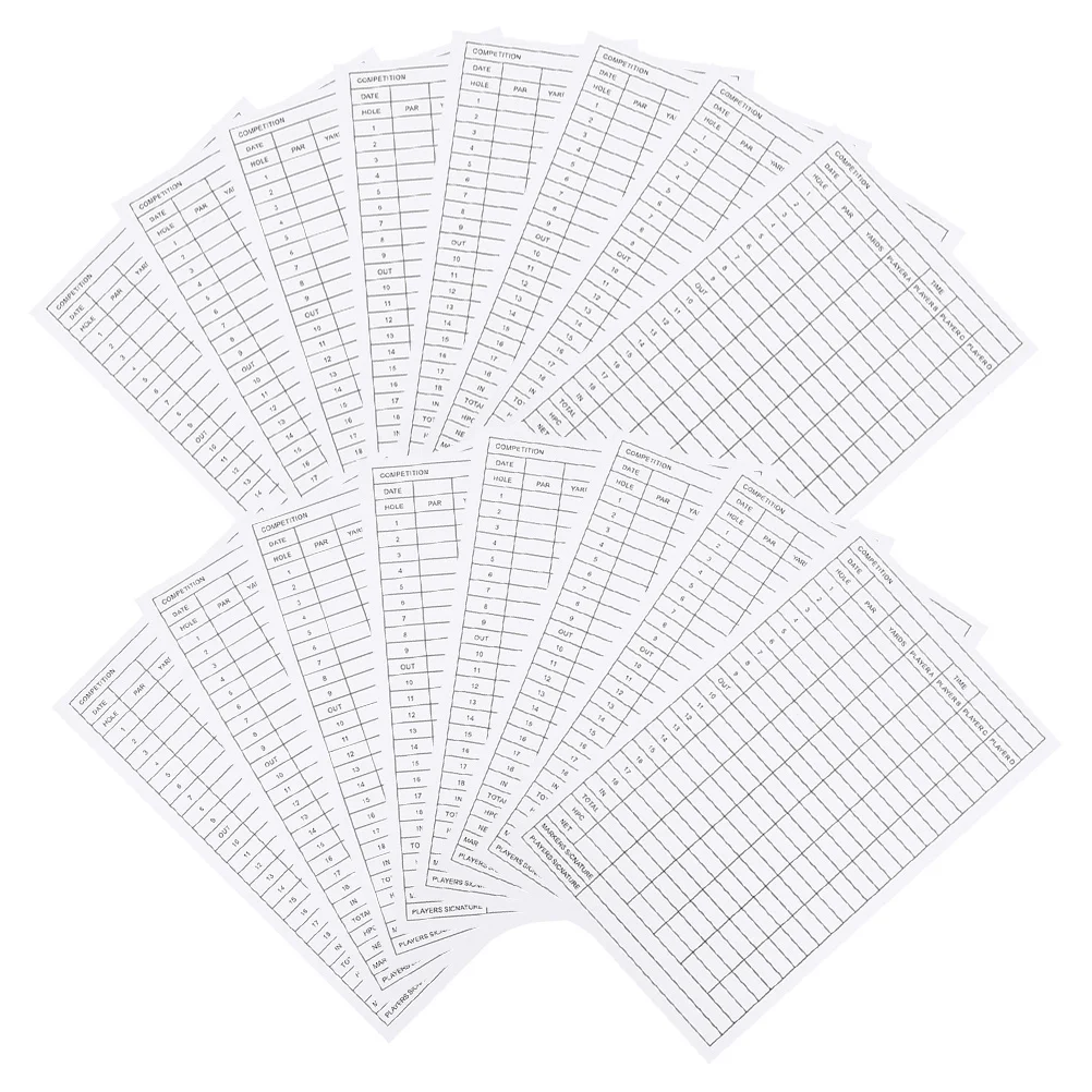 40 قطعة من بطاقات تسجيل نقاط الجولف شديدة التحمل ومقاومة للطقس للاستخدام الاحترافي والترفيهي