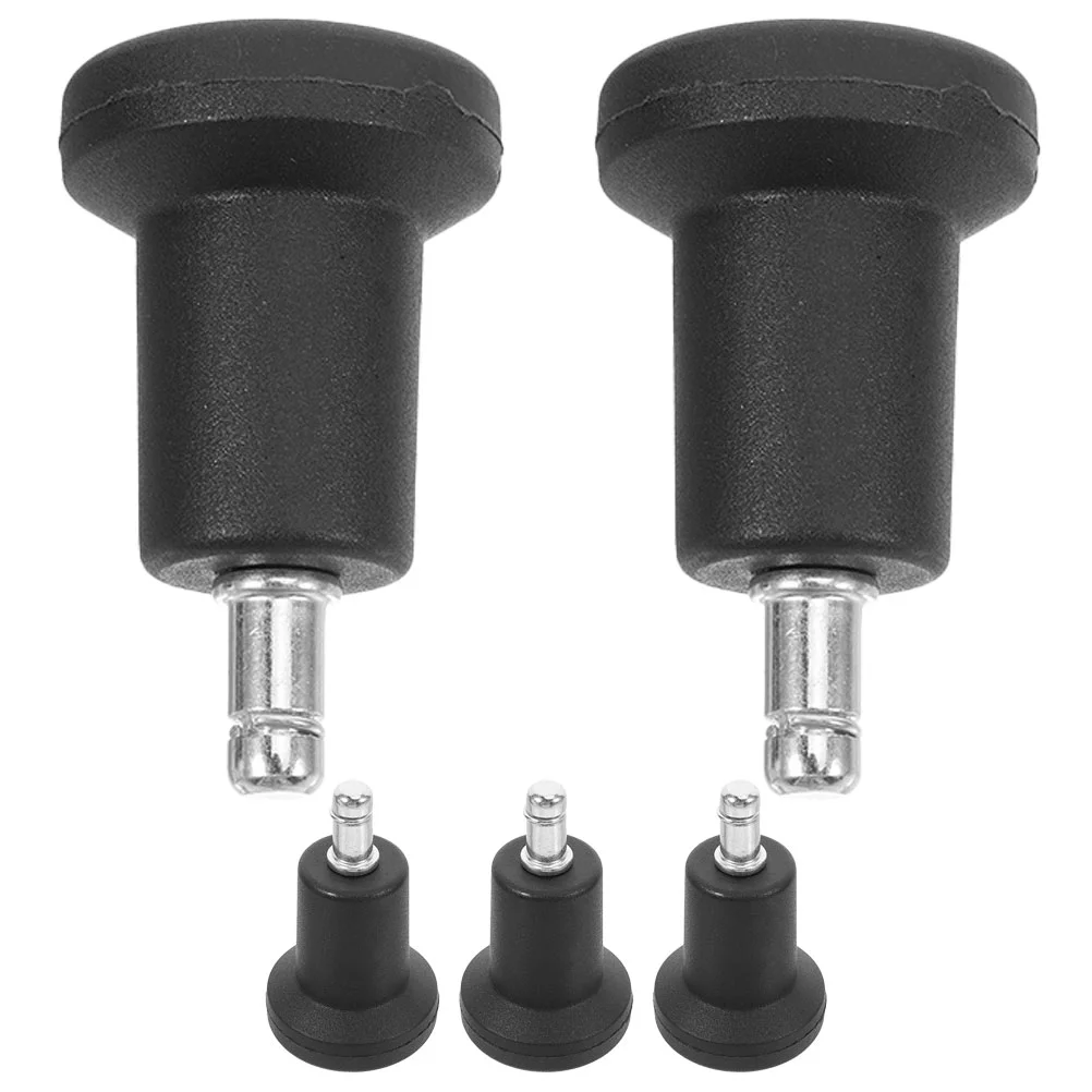 

5 Pcs Swivel Chair Casters Wheel Pads Stationary Desk Chairs Circlip Office Furniture Iron Wheels Roller High