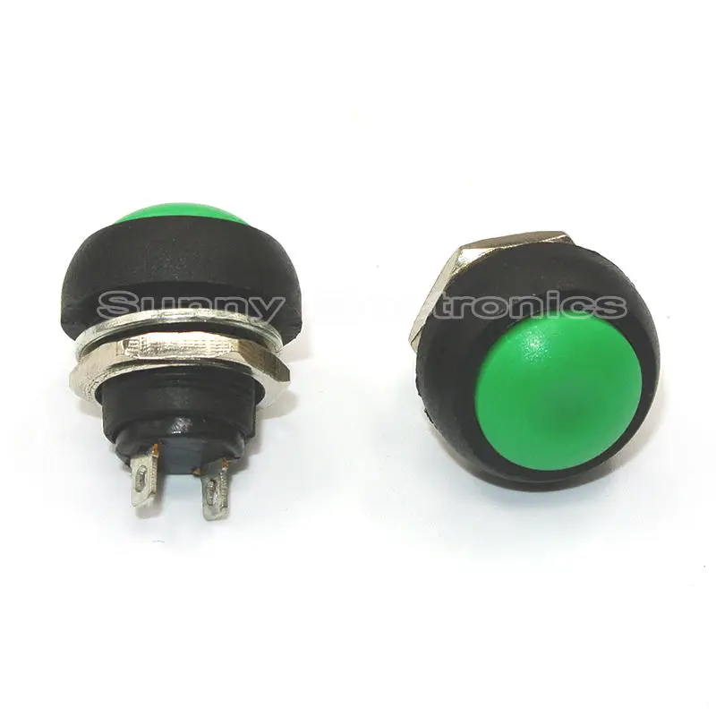 200pcs PBS-33b 2Pin Mini Switch 12mm 12V 1A Waterproof momentary Push button Switch since the reset Non-locking