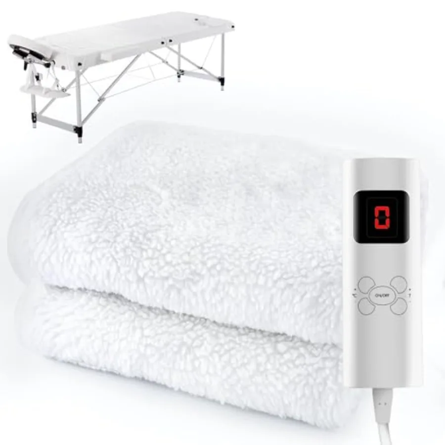 

Massage Table Heating Pads Heated Massage Table Warmer 9 Heat Settings Professional SPA Bed Warmer 71" x 30" Digital Heat Contr