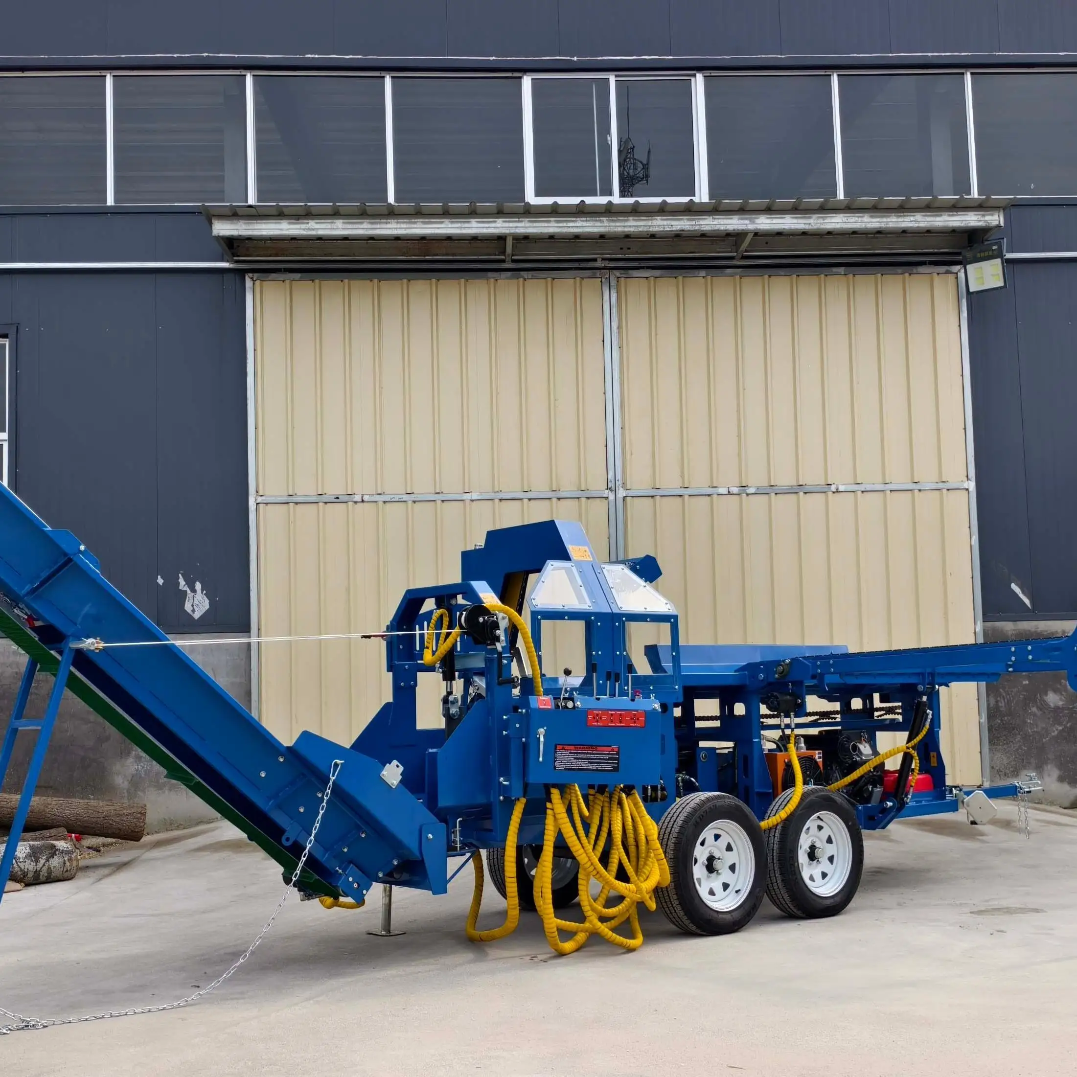 Customized Cheap Price 500mm Reach 27HP Engine 1 Year Warranty Remote Technical Support Firewood Processor