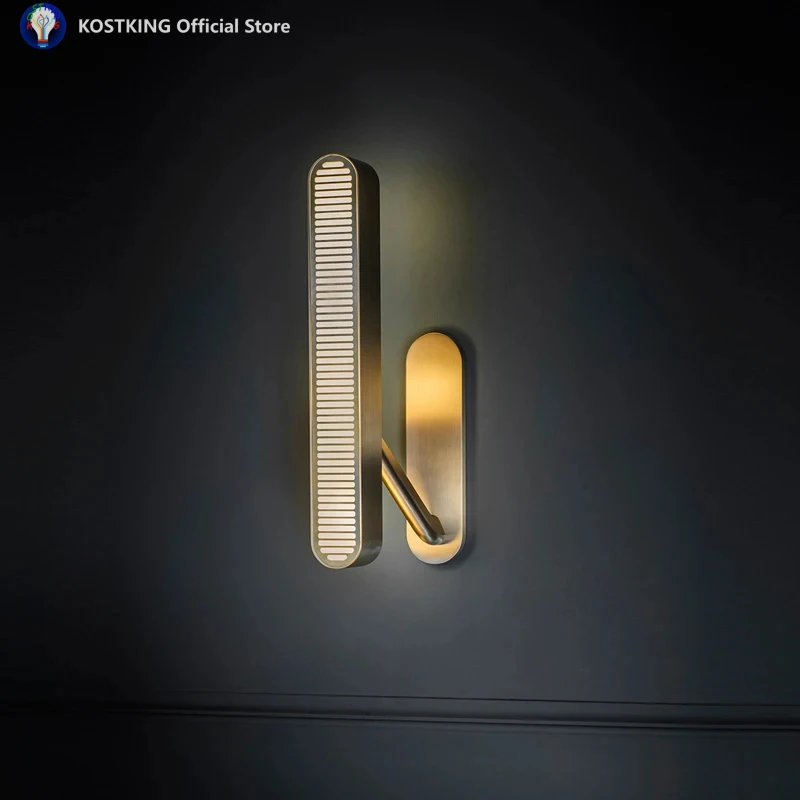 Lamps Post Modern Wall Lamp Club Hotel Living Room Bedroom Background Wall Art Brass Led Home Appliance