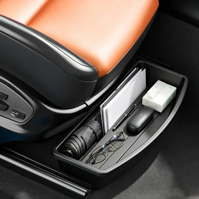Universal Auto Front Seat Tray Easy Install Under Seat Car Storage Drawer Car Interior Accessories Car Under Seat Storage Box