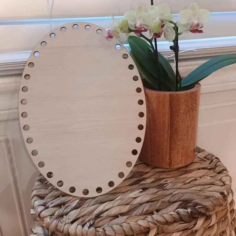 

10 овальных деревянных оснований корзины | 10-дюймовое дно из липы для вязания крючком, вязания и макраме