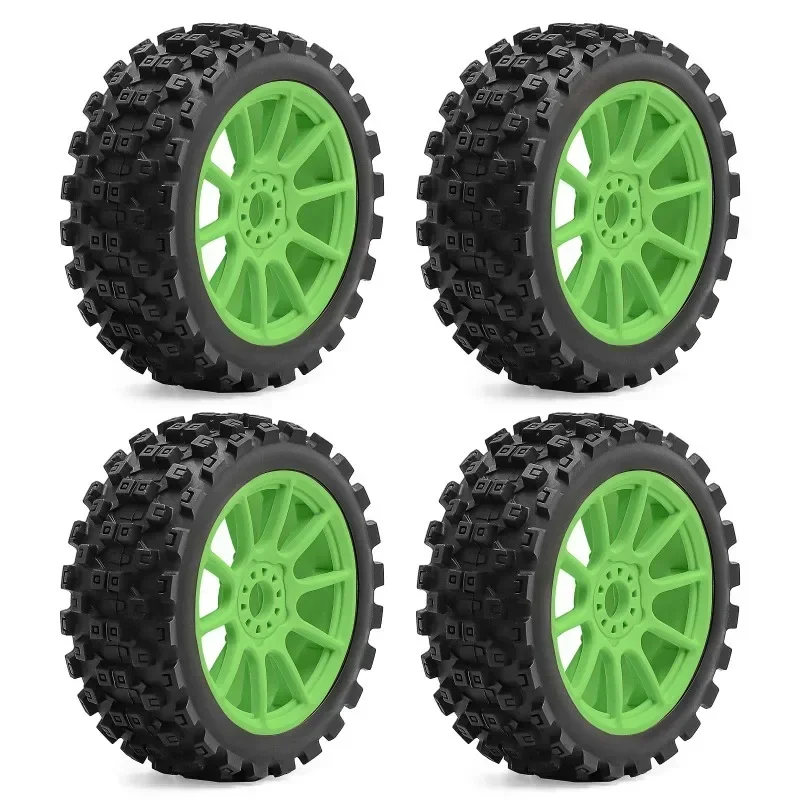 

115mm Wheel Rim and Tires RC Tyre 17mm Hex for RC Car Parts Off Road Buggy 1/8 ARRMA TYPHON KYOSHO HSP Upgrade Parts