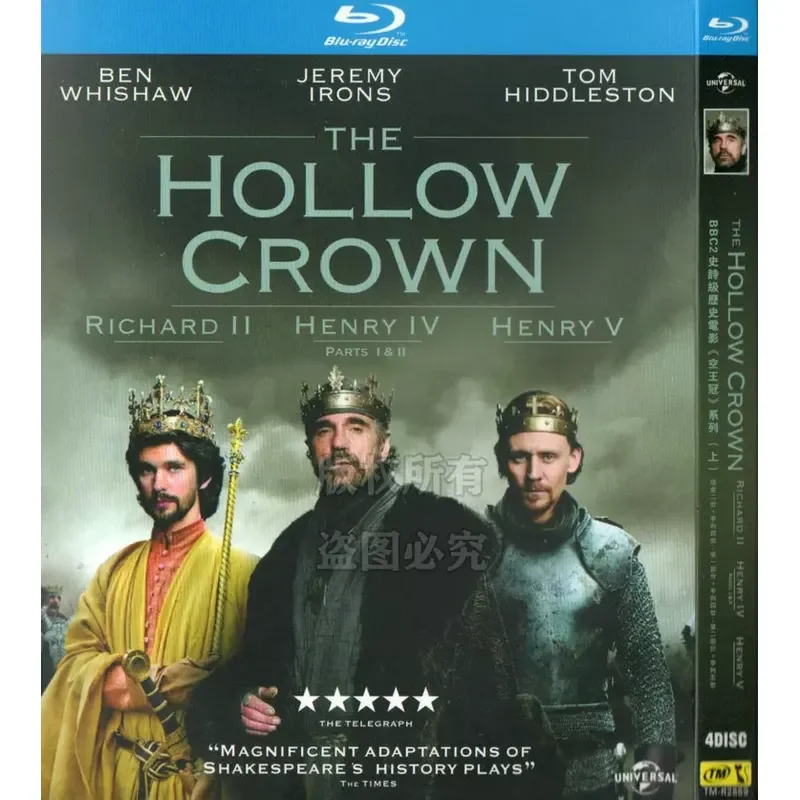 British Epic Historical Drama Film The Hollow Crown Series 7 Collections BD Blu-ray 1080p High Definition 7 Discs