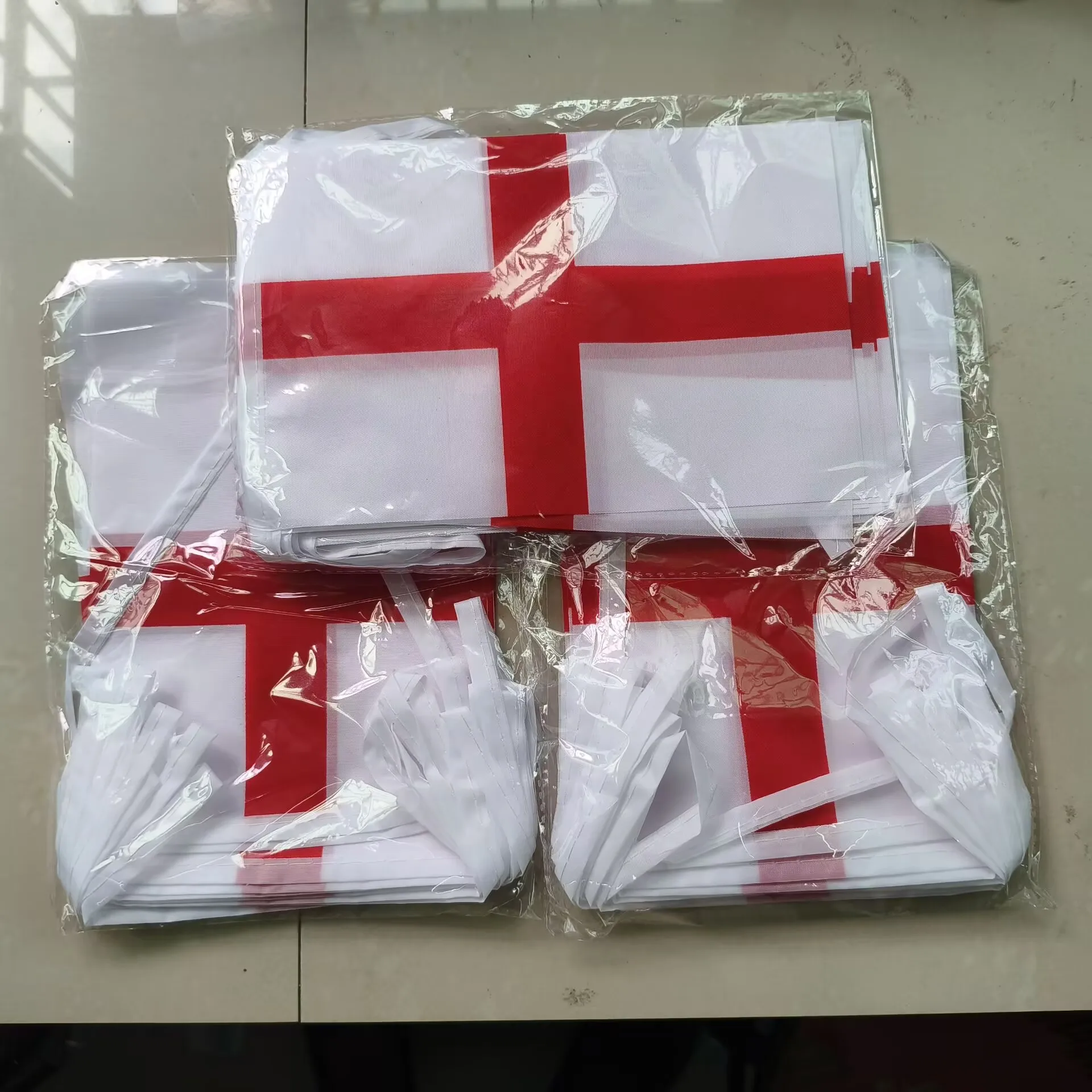 Aerlxemrbrae  20pcs/lot  England  bunting flags 14x21cm  Pennant   England  String Banner Buntings Festival Party Holiday