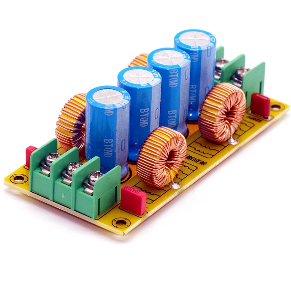 Positive negative dual power supply DC LC low-pass filter electromagnetic interference EMI FOR car Amplifier noise Filtering