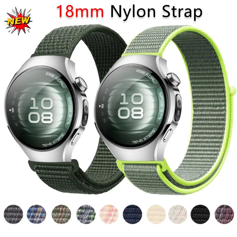 18 ミリメートルナイロンストラップ Huawei 社腕時計 5/GT5 プロ 42 ミリメートルファッション通気性ブレスレットリストバンド Huawei 社腕時計 GT5/GT4 41 ミリメートルリストバンドベルト