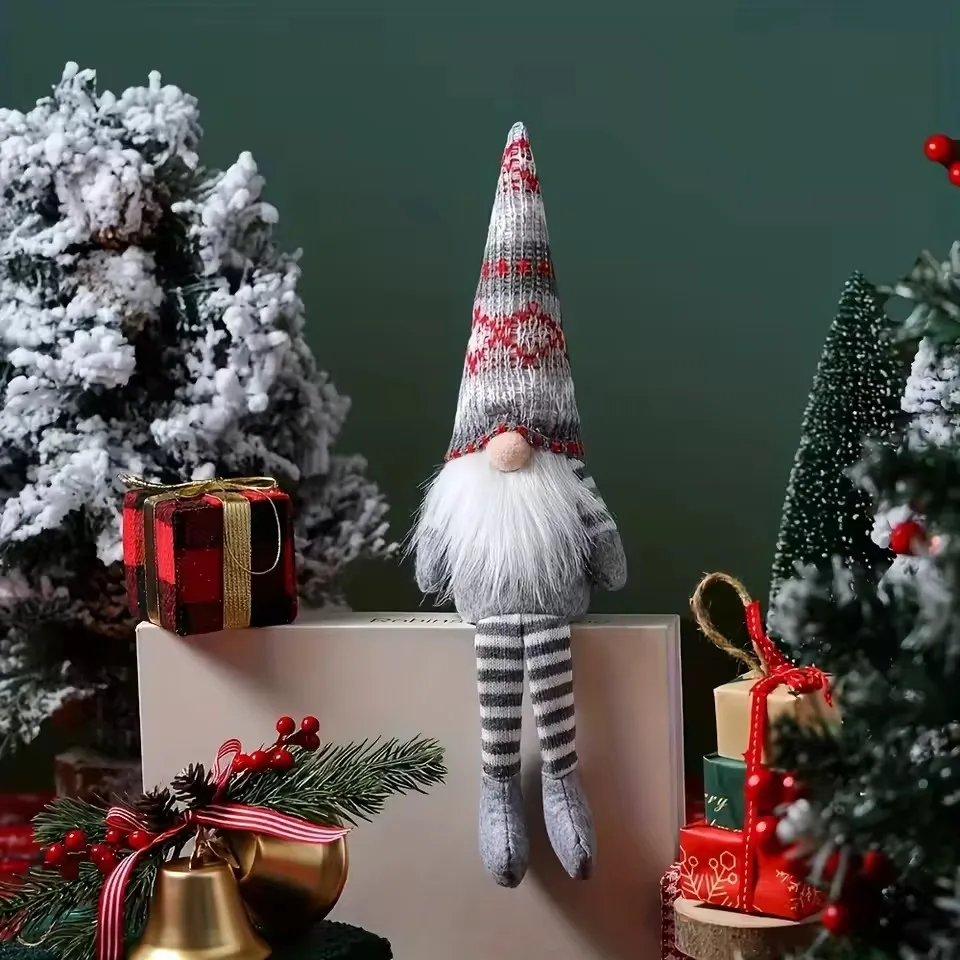 1pc 40cm Faceless Doll Knitted Gnome Doll Gifts Xmas Merry Christmas Tree Decorations For Home Ornamants Doll New Year