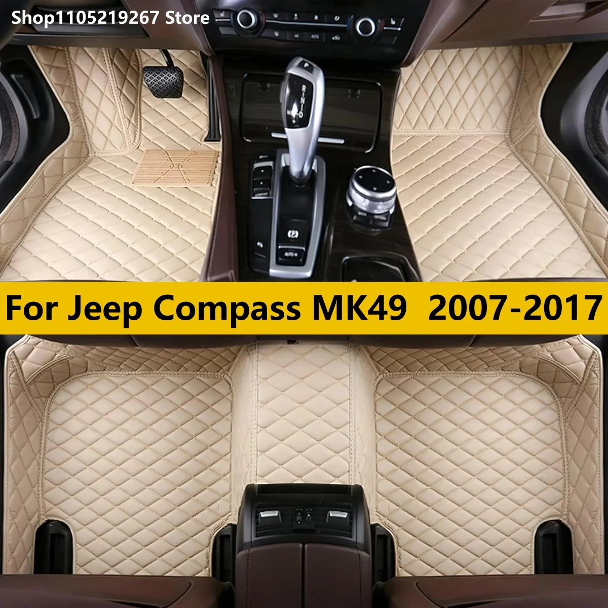 

Автомобильные коврики для Jeep Compass MK49 2007 2008 2009 2010 ~ 2017 кожаные автоаксессуары автомобильный ковер