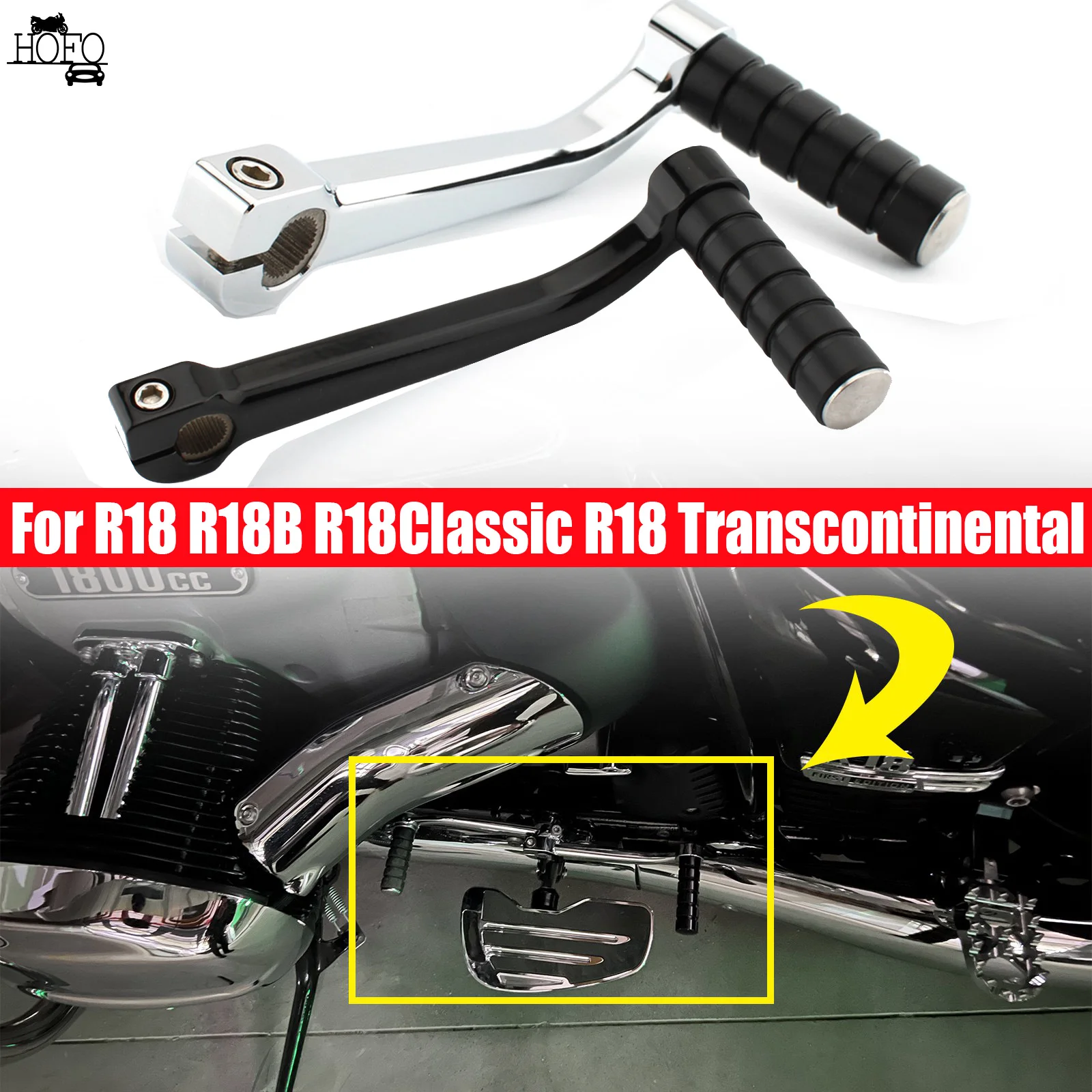 

Motorcycle Heel Toe Shift Lever with Shifter Peg For R18 R18B R18Classic R18 Transcontinental Gear Shifter Shift Lever Pedal NEW