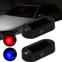 Car Fake Security Light Solar Powered Simulated Dummy Alarm Wireless Warning Anti-Theft Caution Lamp LED Flashing Imitation